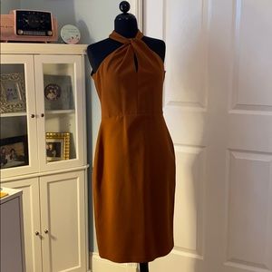 Zara WOMAN Copper halter dress size M